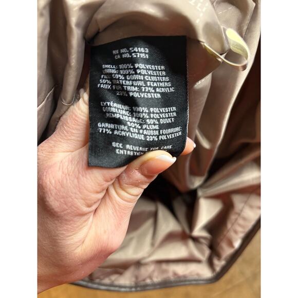 Cole Haan Women's Hidden Hood Puffer Coat in Cashew Size Small 2-6 MSRP $298 - Picture 8 of 10